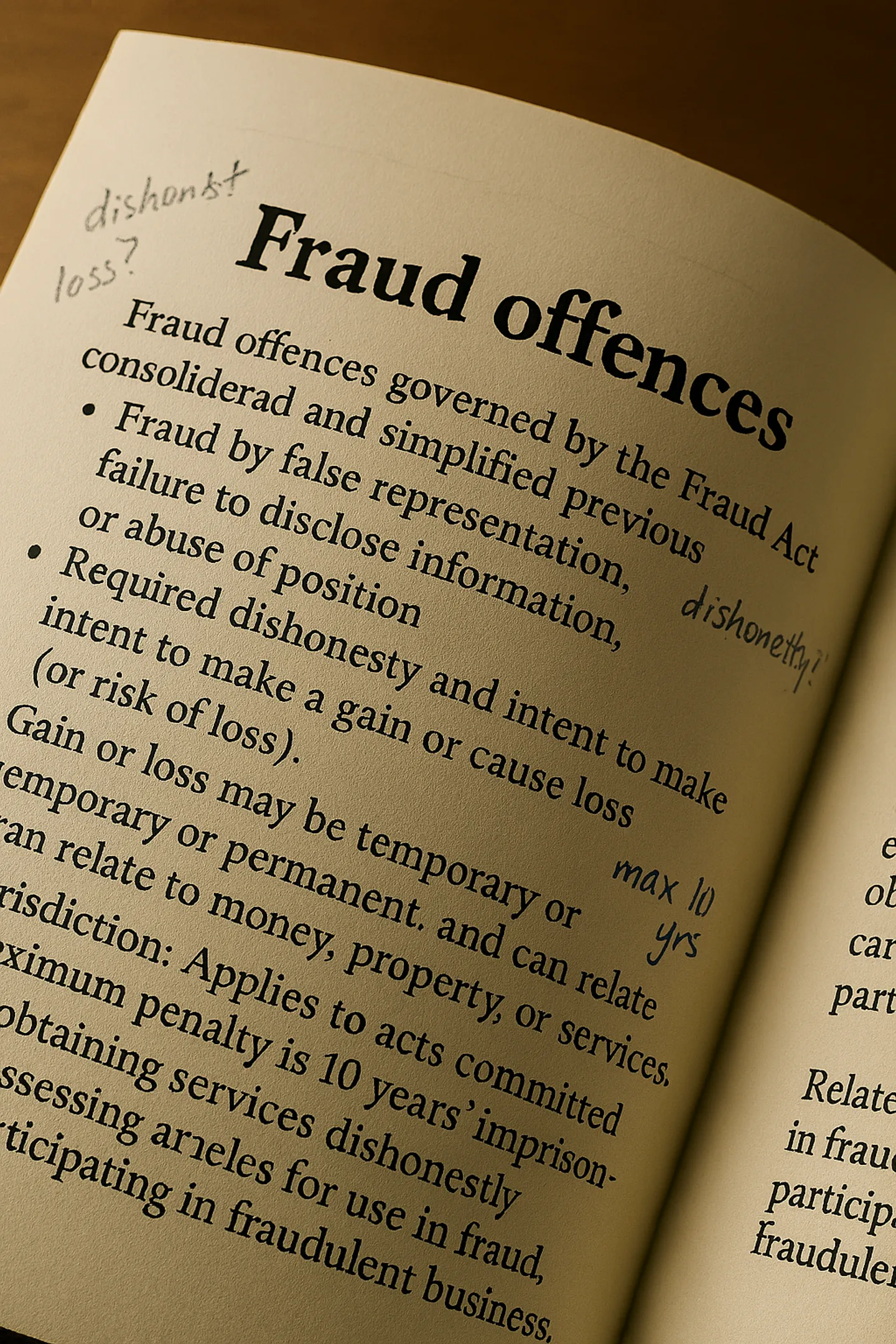 Fraud offences