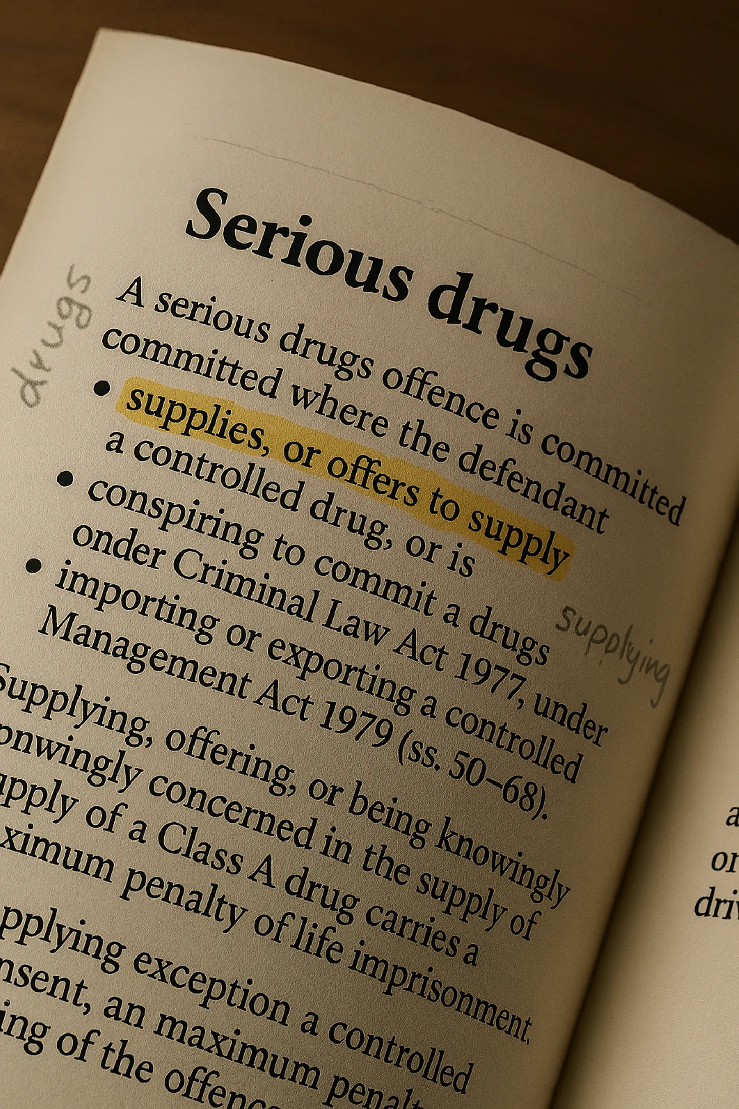 Drugs offences Defence Barrister